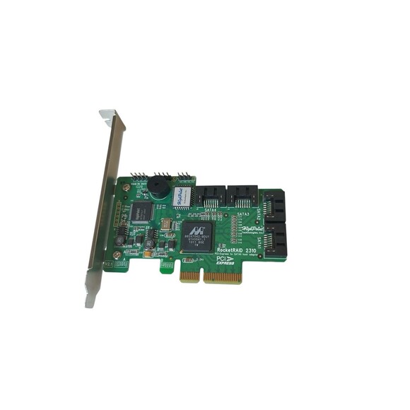 HighPoint RocketRAID 2310 4-Port SATA II 3Gb/s PCIe x4 Host Adapter - Picture 2 of 3